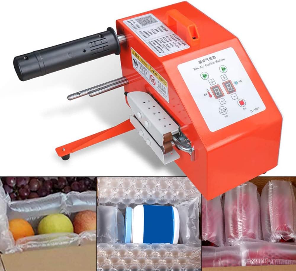 Automatic Air Cushion Packaging Machine - Air Pillow Bubble Packaging Machine Inflatable Air Cushion Machine 6-16m/min,Inflator（BareMetal）