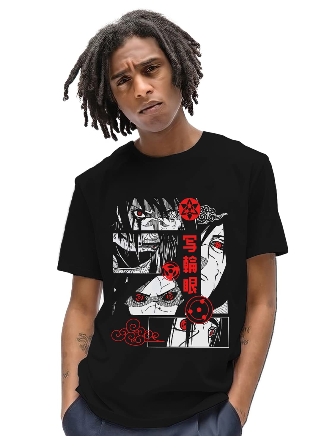 FADDY NATIVEUnisex AnimeT Shirts for Men and Women, Curse Hated Printed Anime Regular Fit Tshirt