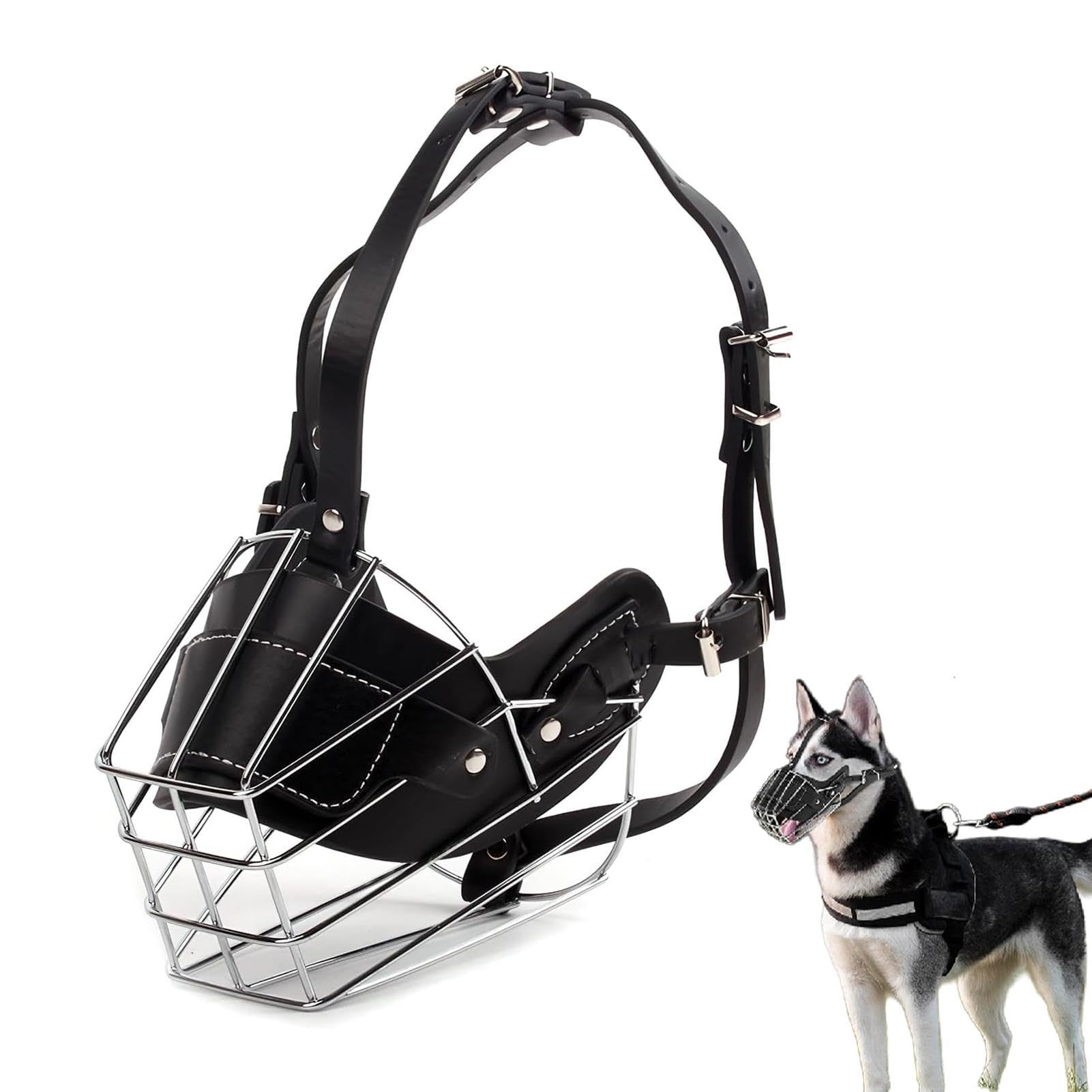 Small Dog for Biting | No Bite Muzzle for Dogs Adjustable,Dog Mouth Mesh, for Large Breed Dogs, Dog Muzzle for Small, Medium and Large Dog
