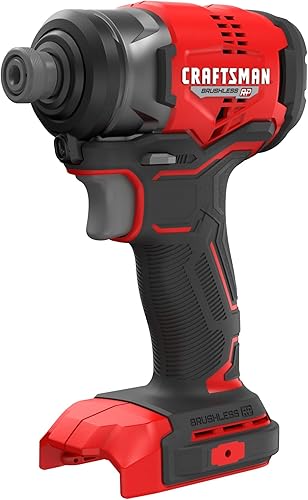 CRAFTSMAN Destornillador de impacto inalámbrico V20, 1/4 de pulgada, solo herramienta desnuda (CMCF813B)