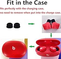 Vista 2 de JNSA Almohadillas compatibles con Beats Studio Buds, 6 pares de auriculares de silicona de doble brida para auriculares de repuesto para Beats