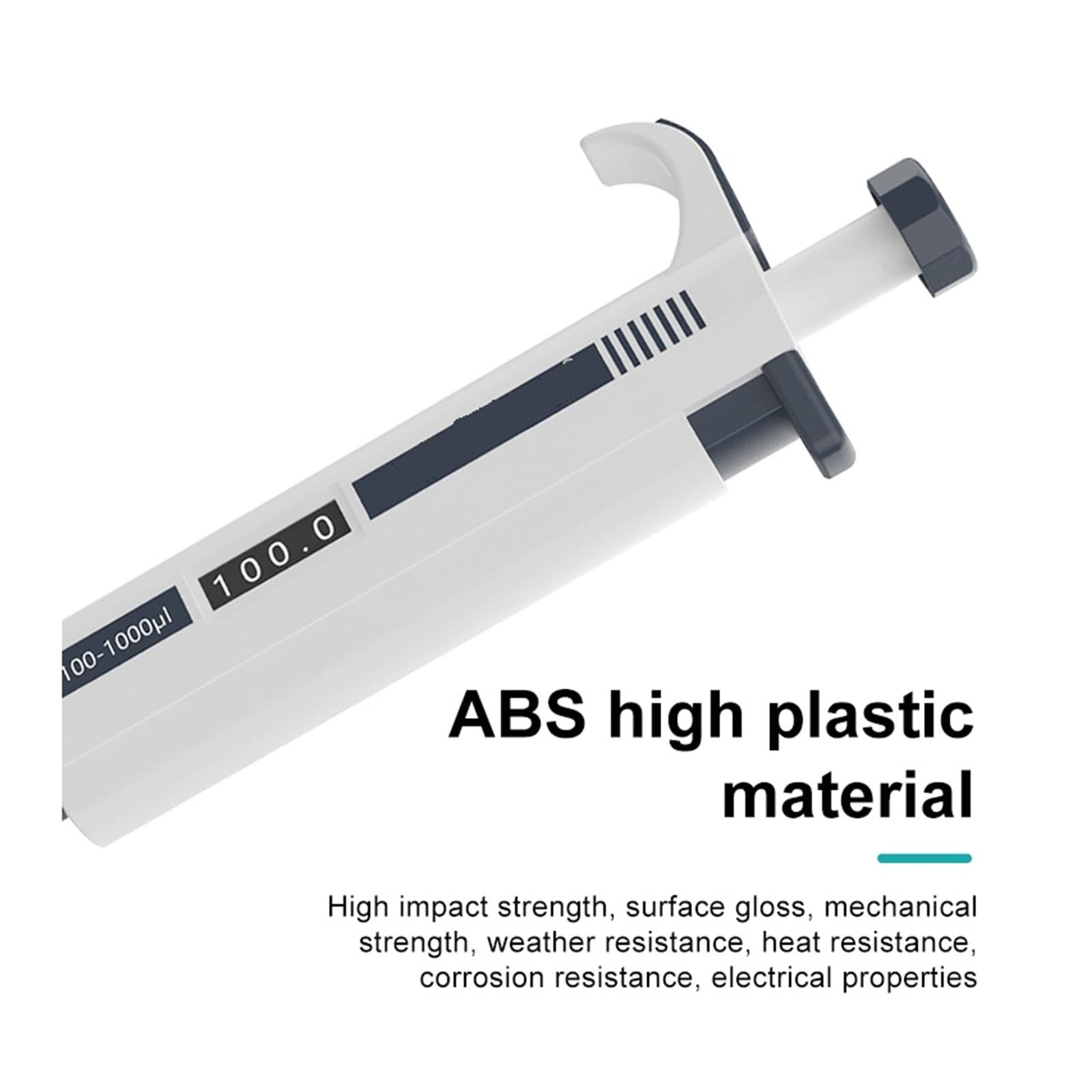 Mikropipette, Labor, automatische Pipette, digital, verstellbar, Kunststoffpipette, Laborausrüstung mit einem Bereich von 0,1 ul bis 10000 ul Zur Prüfung der Wasserqualität(10-100ul)