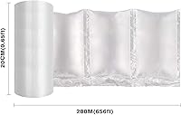 Vista 3 de Película de cojín de aire 72002 - Rollo de embalaje de bolsas de burbujas de aire, 1 rollo de embalaje de 7.874 in x 3.937 in x 656.2 ft x 0.001 in