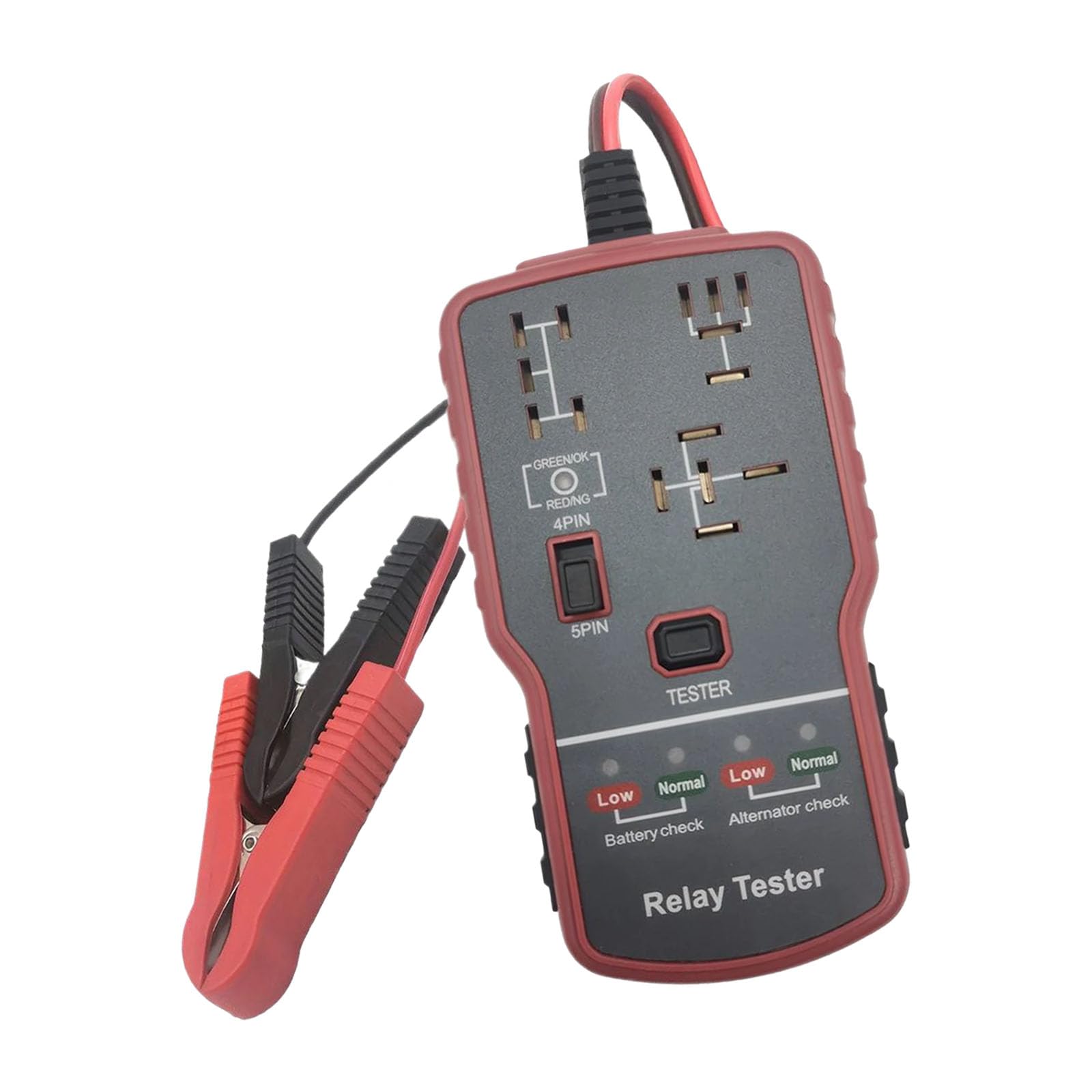 Professional Automotive Relays and Battery Diagnostic Tool Voltages for Quick Fault Detection High Accuracy Tester