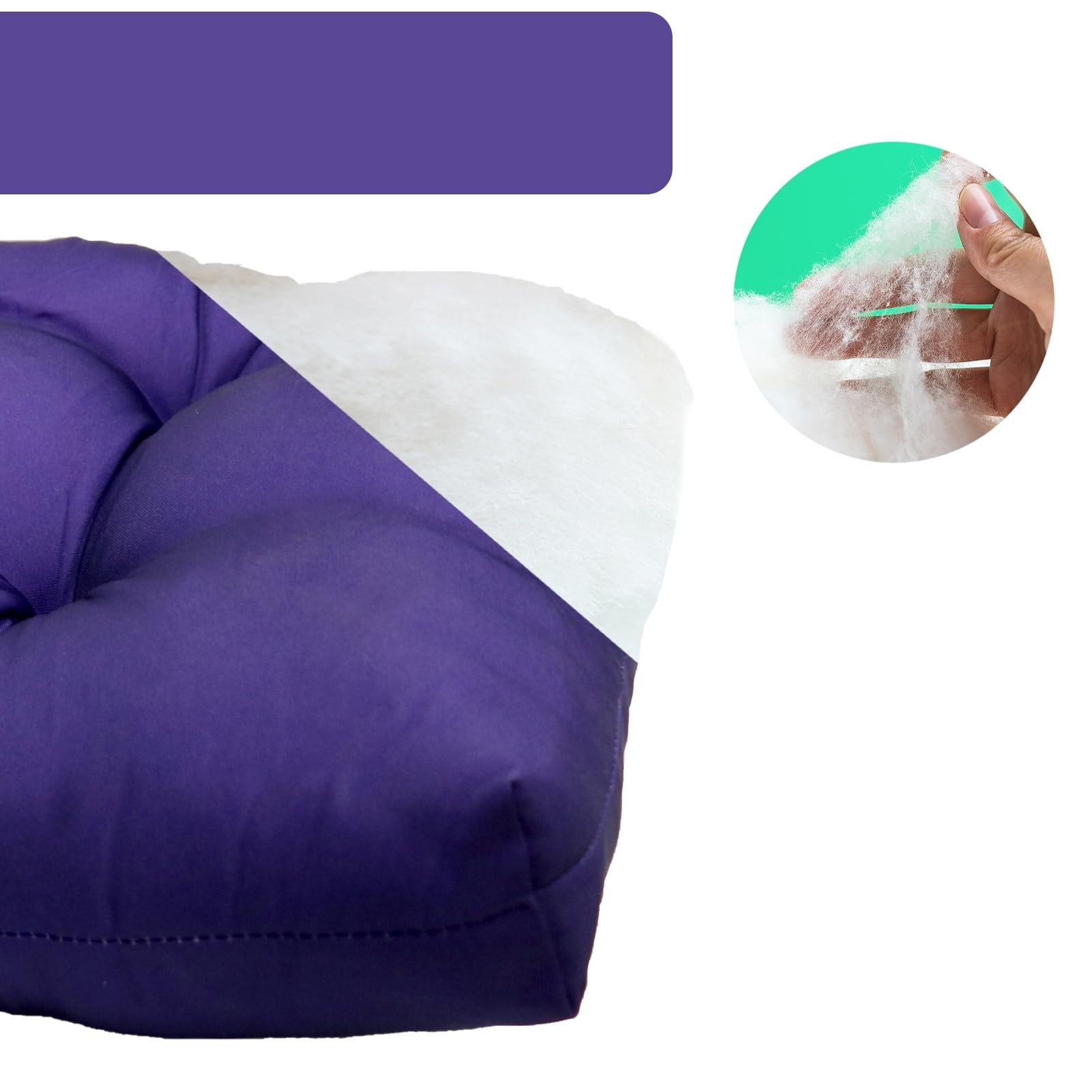 Sofá biplaza capitoné impermeable para interiores y exteriores, almohadillas de repuesto para sofá de mimbre de 51 x 16 pulgadas con lazos para mayor comodidad y estilo