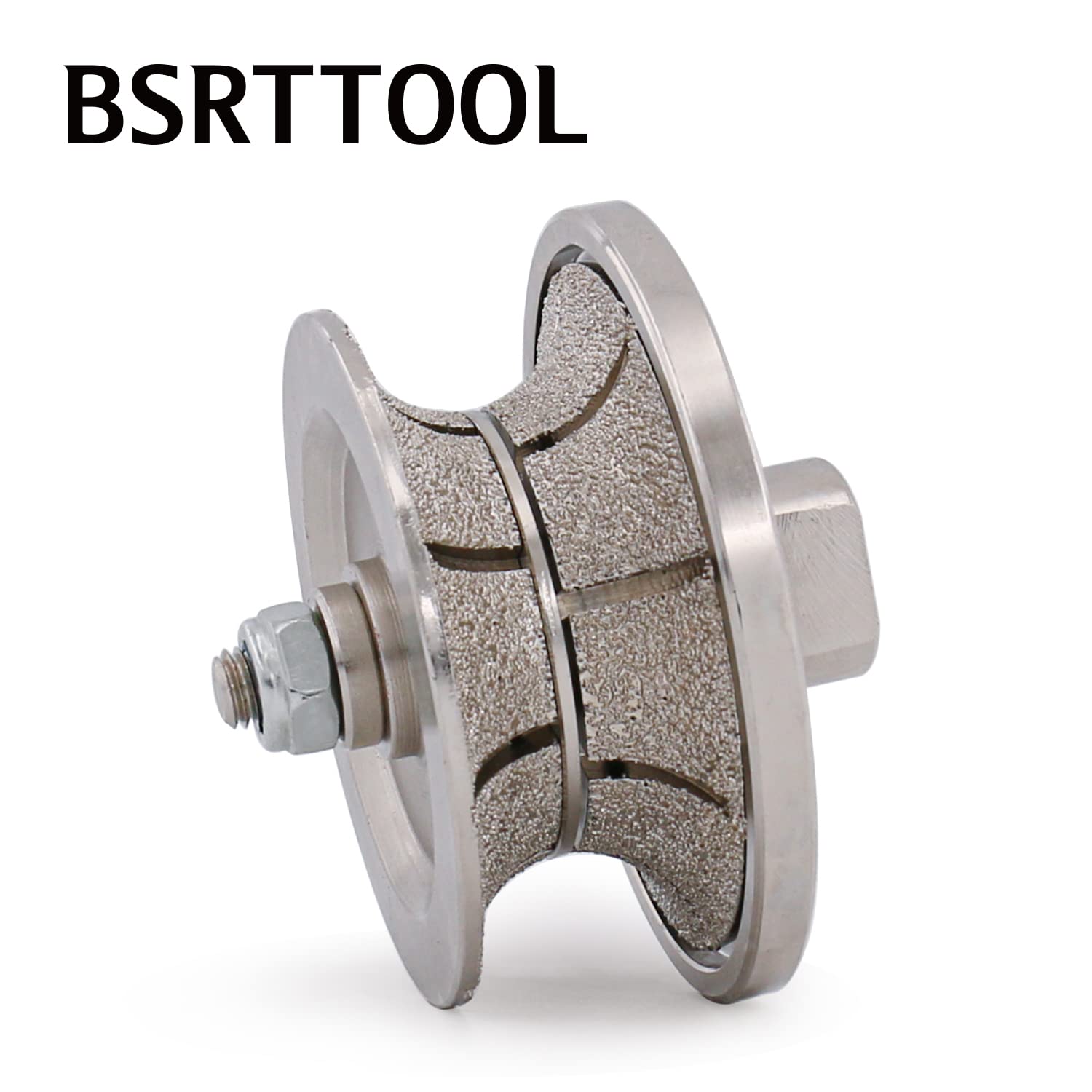 V30 1-1/4" diamentowy frez frez pełny bullnose Profiler koło lutowane próżniowo do granitu betonu marmuru kamień 5/8-11 gwint