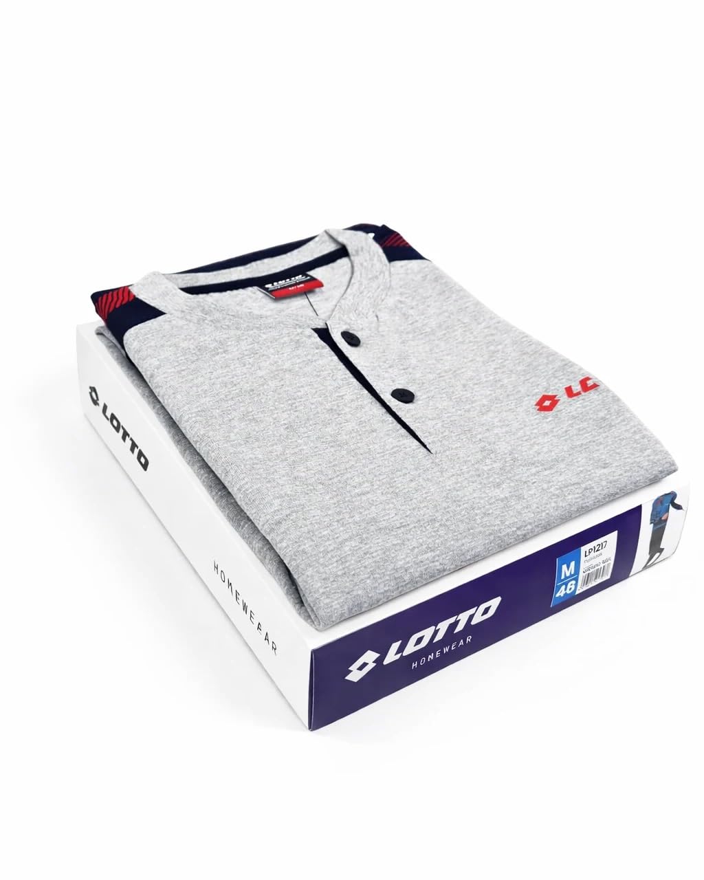 Pigiama Uomo Cotone Leggero Lungo *Lotto* Mezza Stagione Stile Sportivo - Primavera Estate