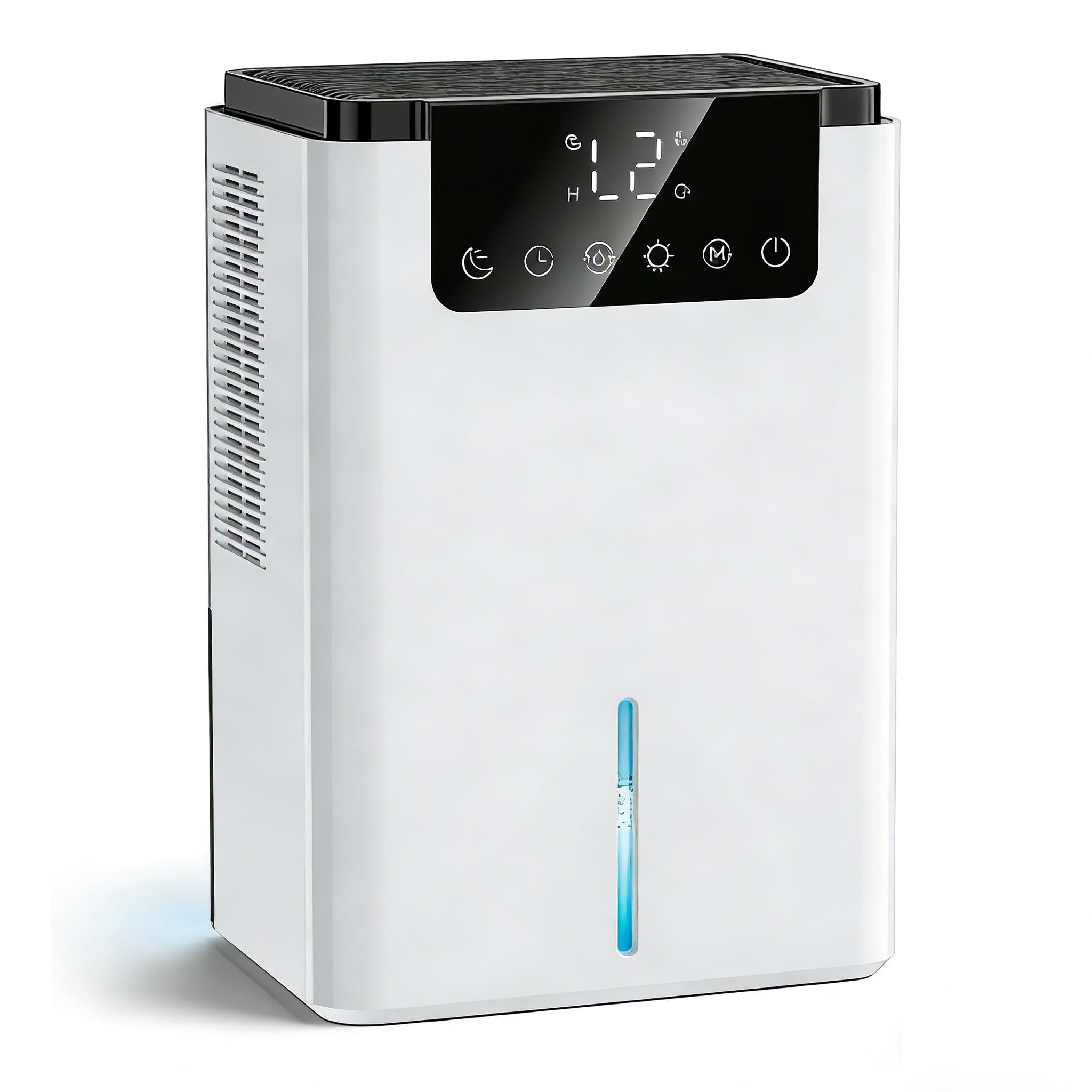 Deumidificatore per la casa, serbatoio dell'acqua da 1.701 g, copertura di 500 mq, spegnimento automatico, funzionamento silenzioso con modalità sleep, ideale per cantina, bagno e camera da letto