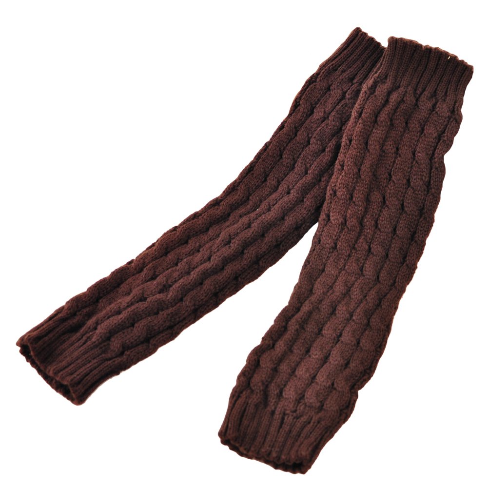 Jambières Guêtres Femme Au Crochet – Chaudes, élastiques, 49 Cm – Pour Bottes, Hiver, Sport, Déguisement – Noir