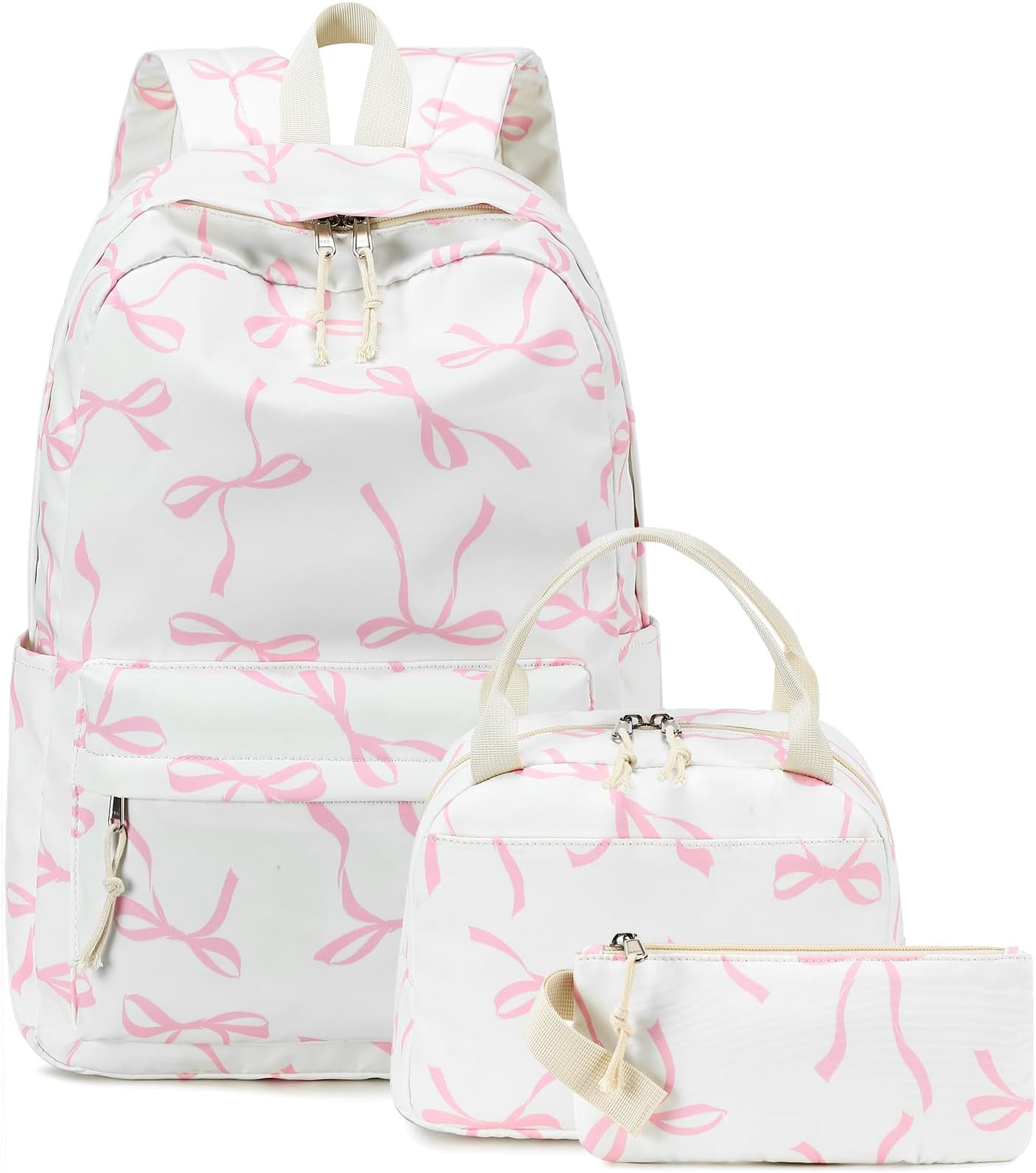 Teens Backpack Set Girls School Backpack Lunch Box Pencil Bags Student Bookbags 3 in 1