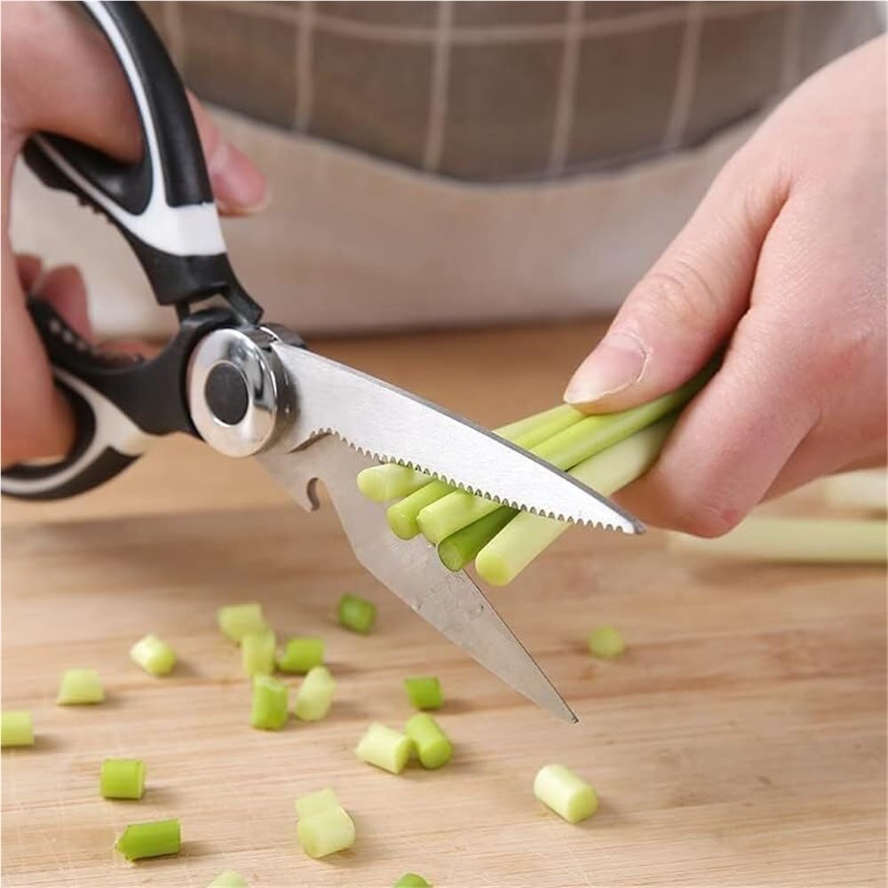 Kitchen Poultry Shears, Scissors Stainless Steel Food for Meat Vegetables Herb Chicken Bone Mult