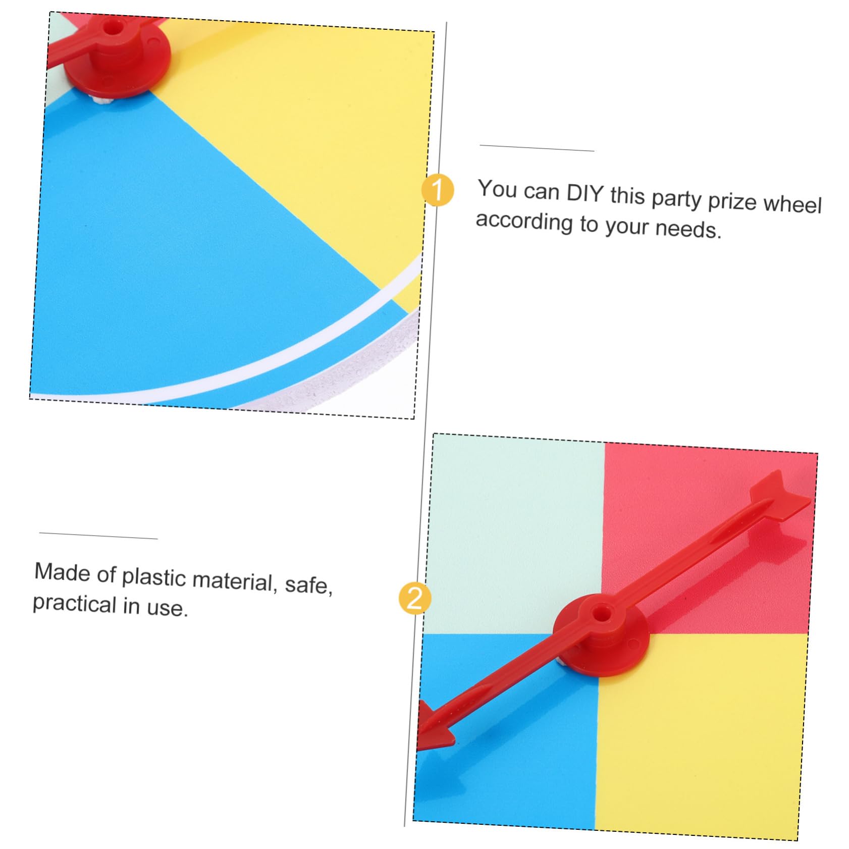 Unomor Wheel of Fortune for Parties Party Game Props Rotatable Raffle Wheel 8 Prizes Party Prize Wheel for Fun