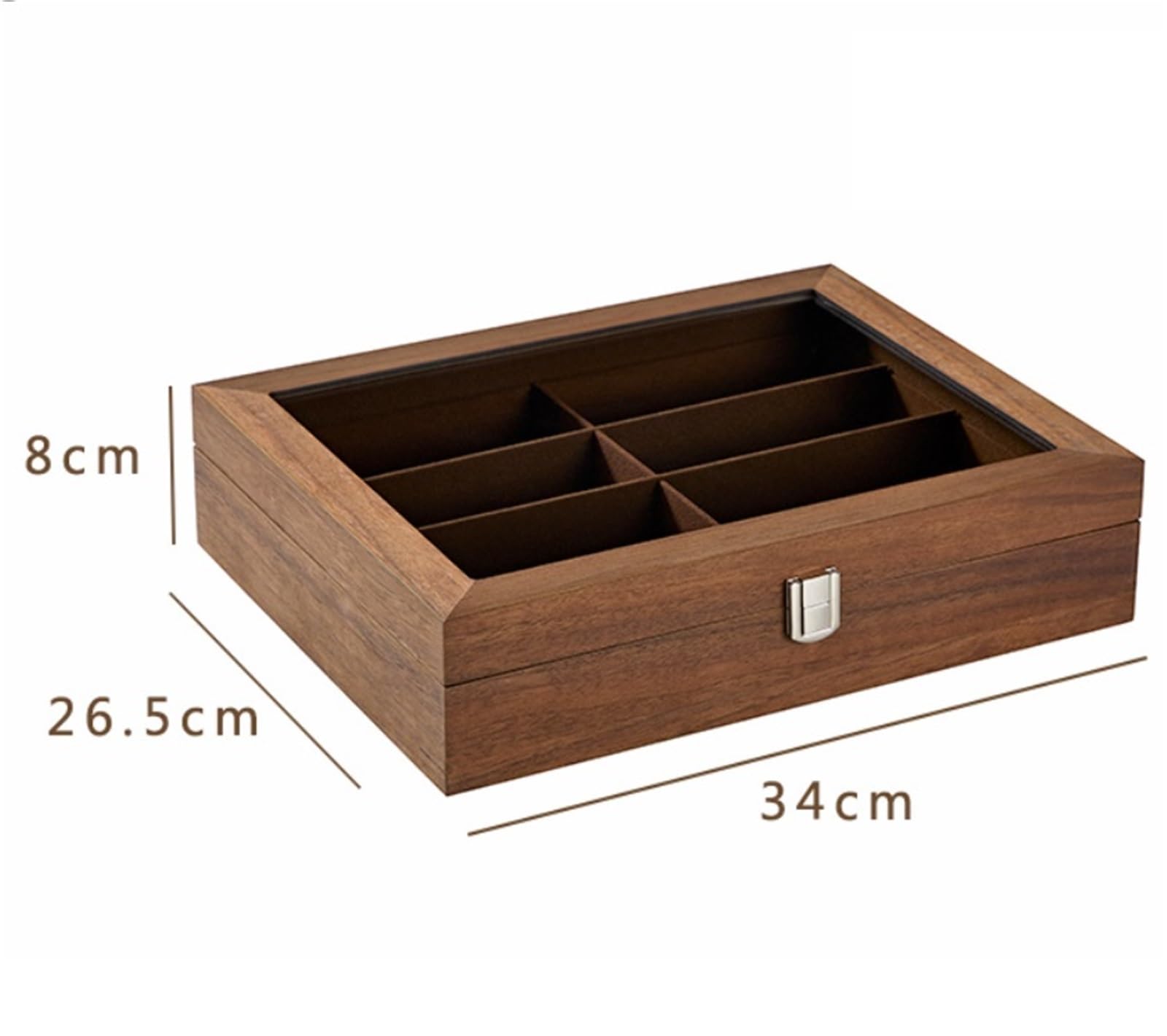 Uchwyt Na Okulary Biżuterii Drewniany Stojak Na Okulary Przeciwsłoneczne, Etui Na Okulary Do Domu Organizer Na Okulary(34x27x8cm)