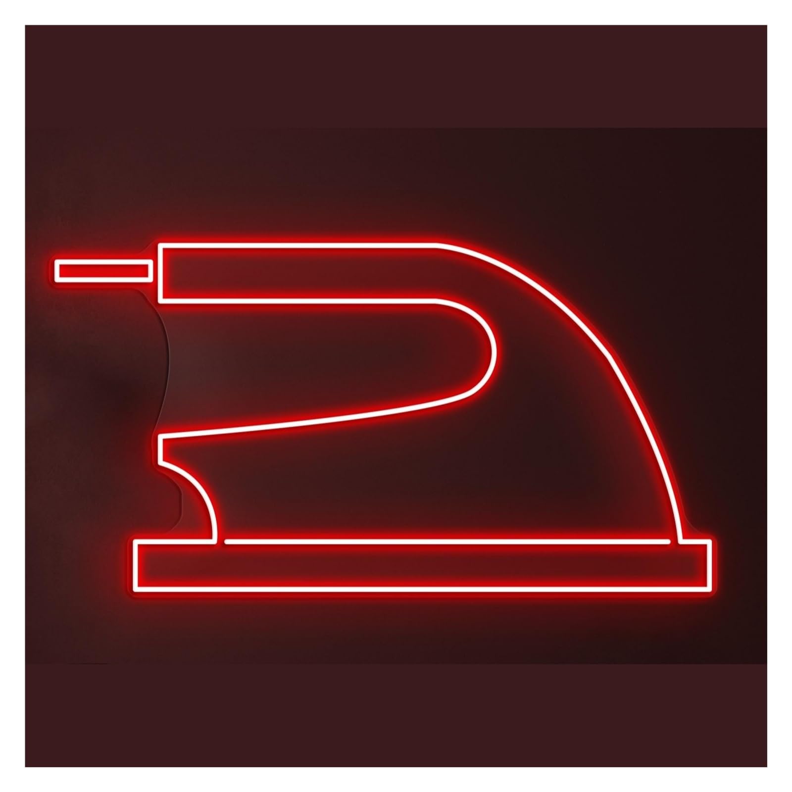 RONGCH Hanging Art Signs Iron Neon Sign LED Light Electric Press Wall Art Laundry Electronics Dry Clean Decor Storefront Window Display Business Entrance 48cm(Style F)