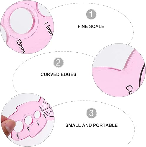 Miniatura 4 de EXCEART 5 piezas Curling Coach Cute Doll Shape Paper Quilling Tool de diferentes tamaños Origami Paper Rolling Holder DIY Art Craft Project Supplies