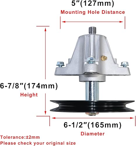 Miniatura 2 de Conjunto de husillo para Cub Cadet MTD 918-04865 918-04865A 618-04636 618-04636A 618-04865A 918-04636 918-04636A 618-04865 285-04636 847 Rotulación