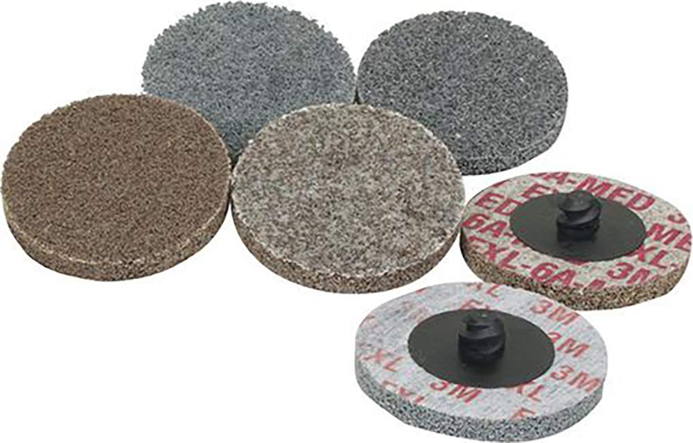 Scotch-Brite Roloc XL-UR EXL Unitized Abrasive Wheel, Tan Color, Aluminum Oxide, 3