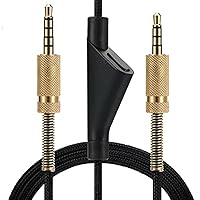 Vista 6 de Cable de repuesto para auriculares de juego Astro A40/A40TR/A10, cable auxiliar con control de volumen de 2,0 m 6,5 pies compatible con Xbox-One PC