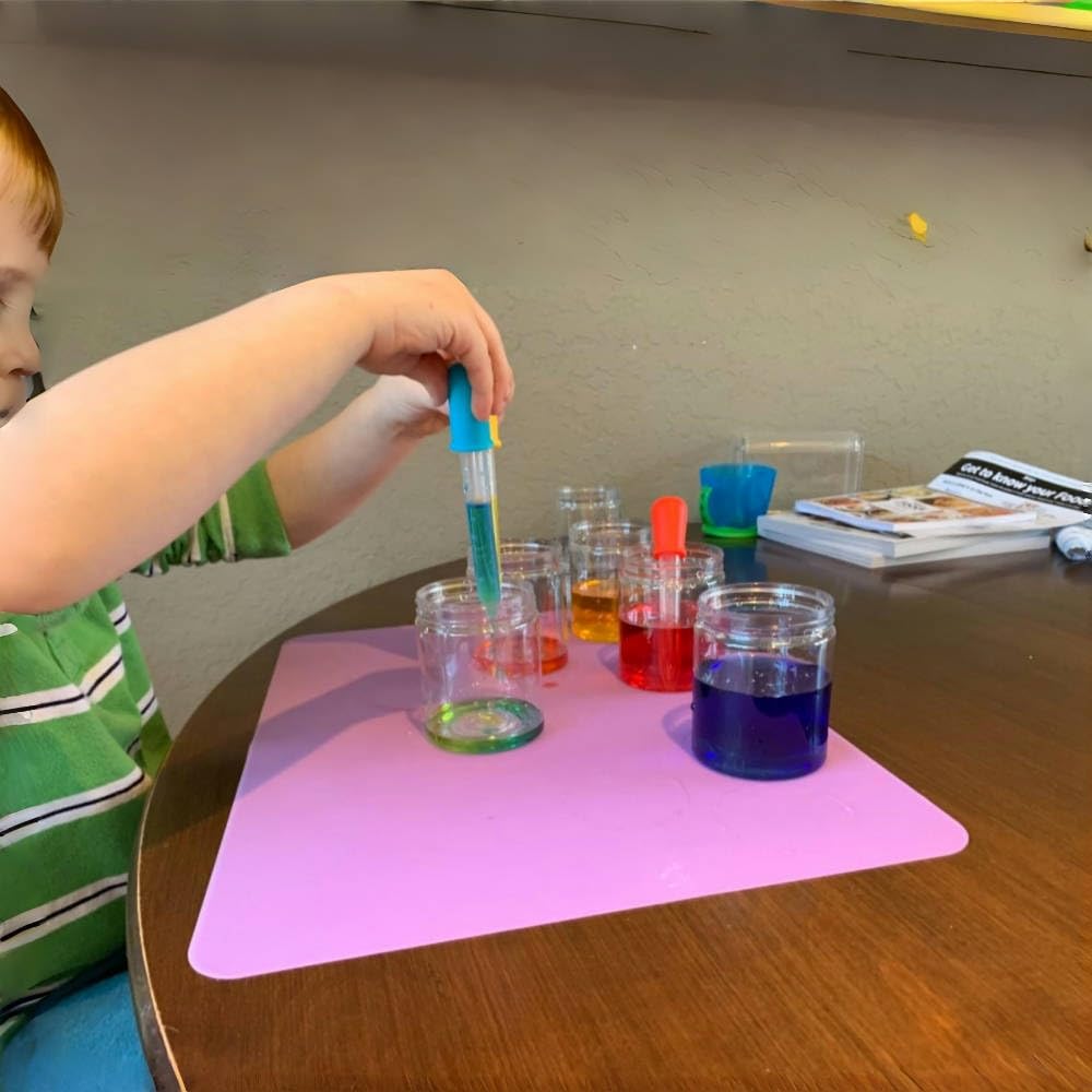 Goteros líquidos, 30 cuentagotas de medicina de 5 ml para niños, pipetas de silicona con 1 cepillo de limpieza, cuentagotas de plástico pequeño para medicina infantil, molde de caramelos, oso de goma,