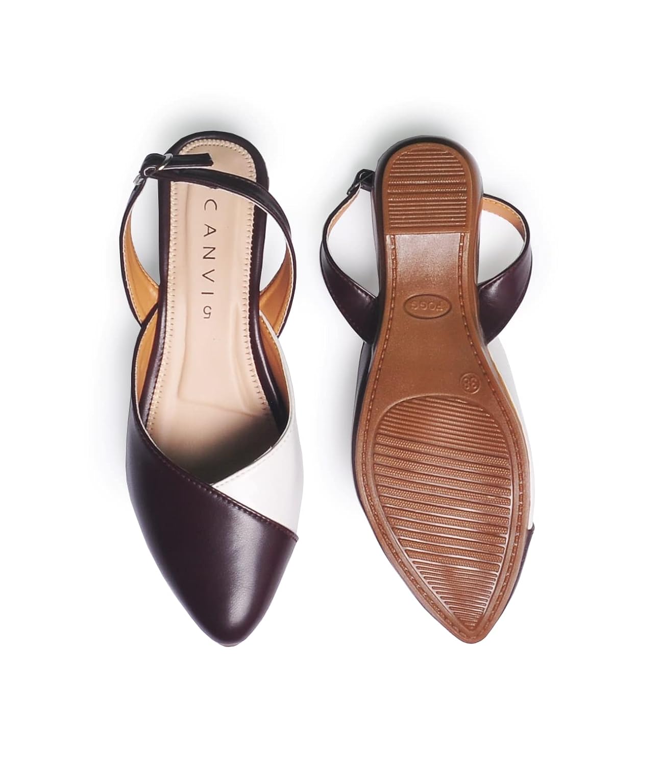 CANVI Stylish | Fancy | Comfortable Women's Ethnic Flats Sandals for Women and Girl, Synthetic Leather Sandals Casual Summer Beach Shoes Sandal - Image 10