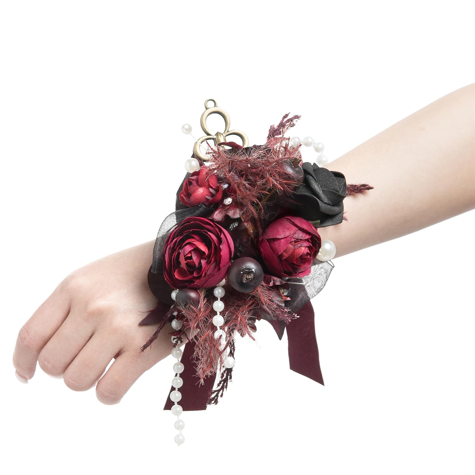 Amazon.com: Ling's moment 2pcs Prom Wrist/Shoulder Corsage