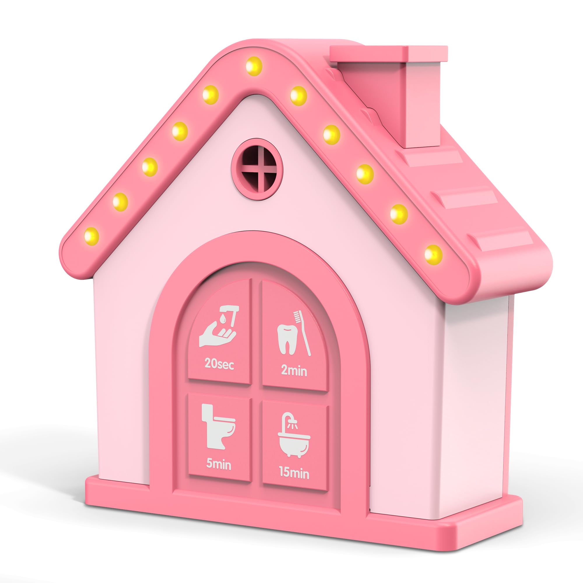 Timer for Kids, Toothbrushing, Hand Washing, Toilet, Shower, Pink