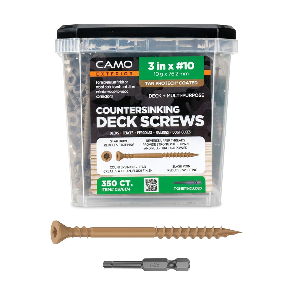 CAMO 3" X #10 - COUNTERSINKING Deck Screw 350 Count