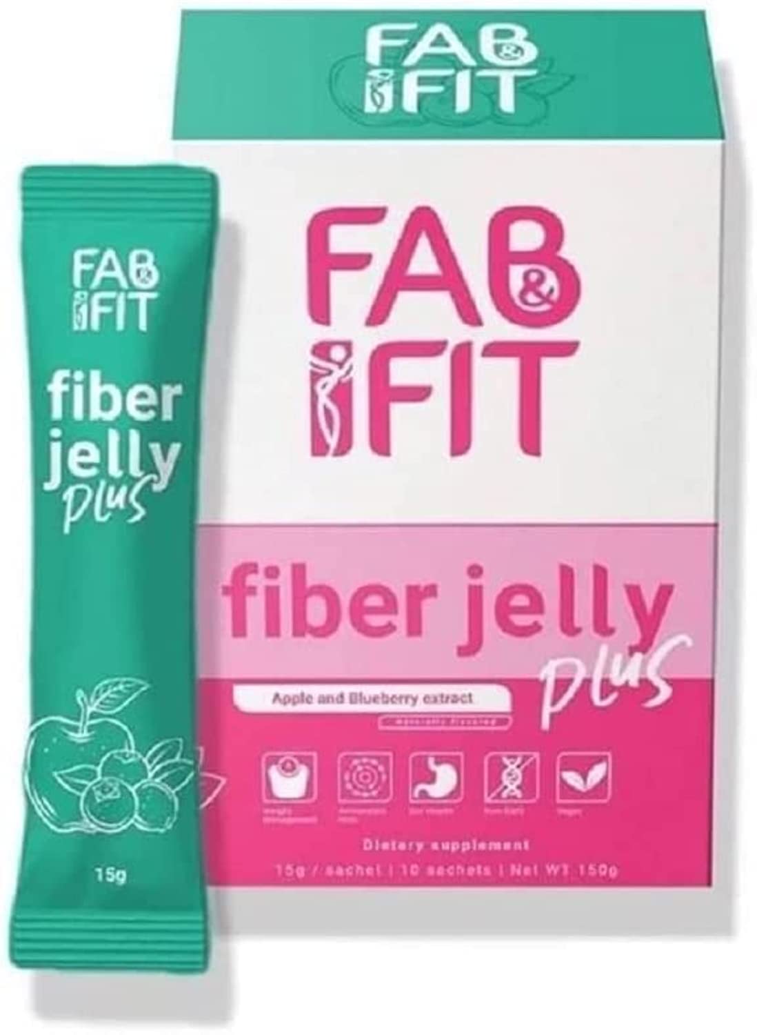 Fiber Jelly Plus Apply and Blueberry Extract 10 sachets x 15G