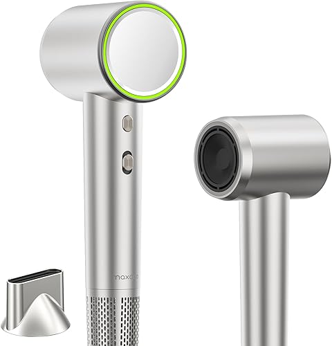 Secador de pelo iónico profesional de 110 K RPM, secador de pelo de iones negativos de alta velocidad, secado rápido, ligero, silencioso, portátil