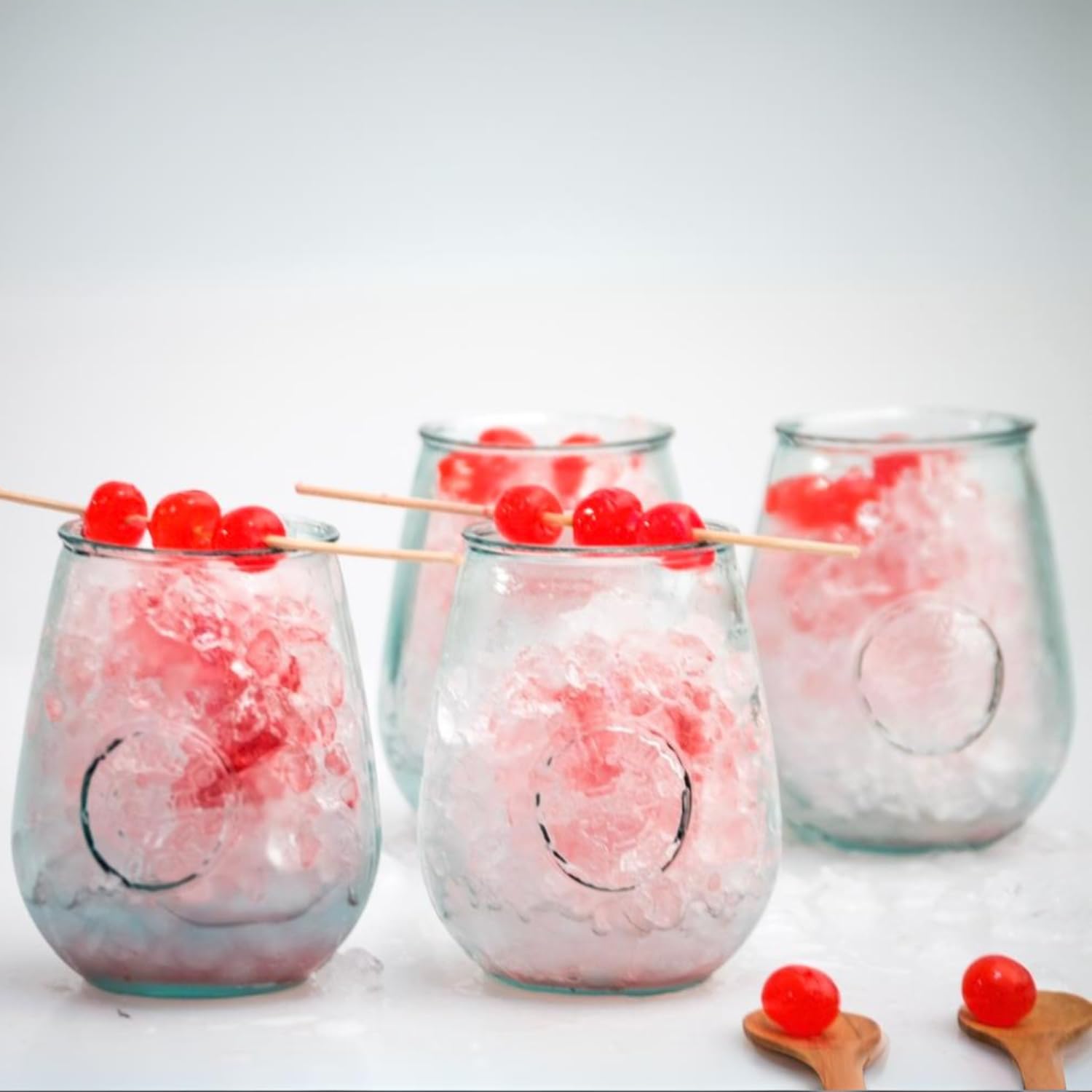 RECYCLED GLASS MADE IN SPAIN グリーン系ボトル3個 【公式通販】