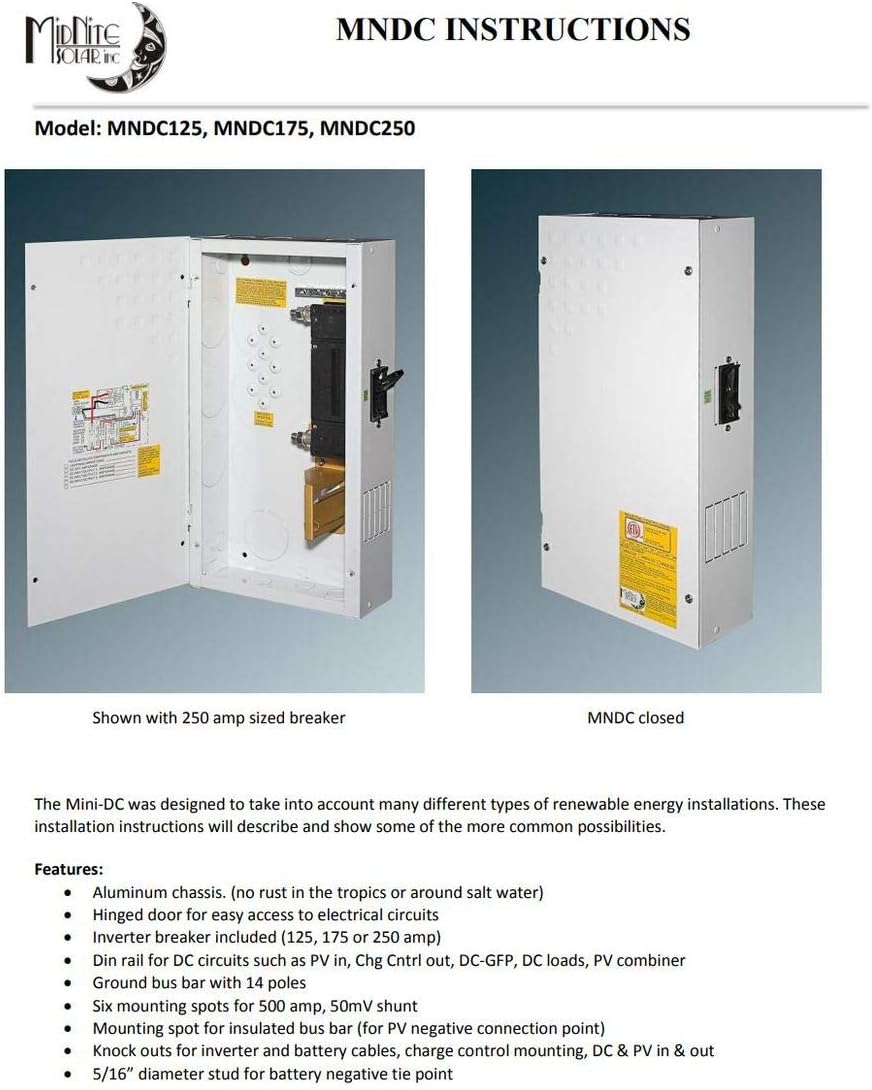 MidNite Solar MNDC250 Mini DC Disconnect
