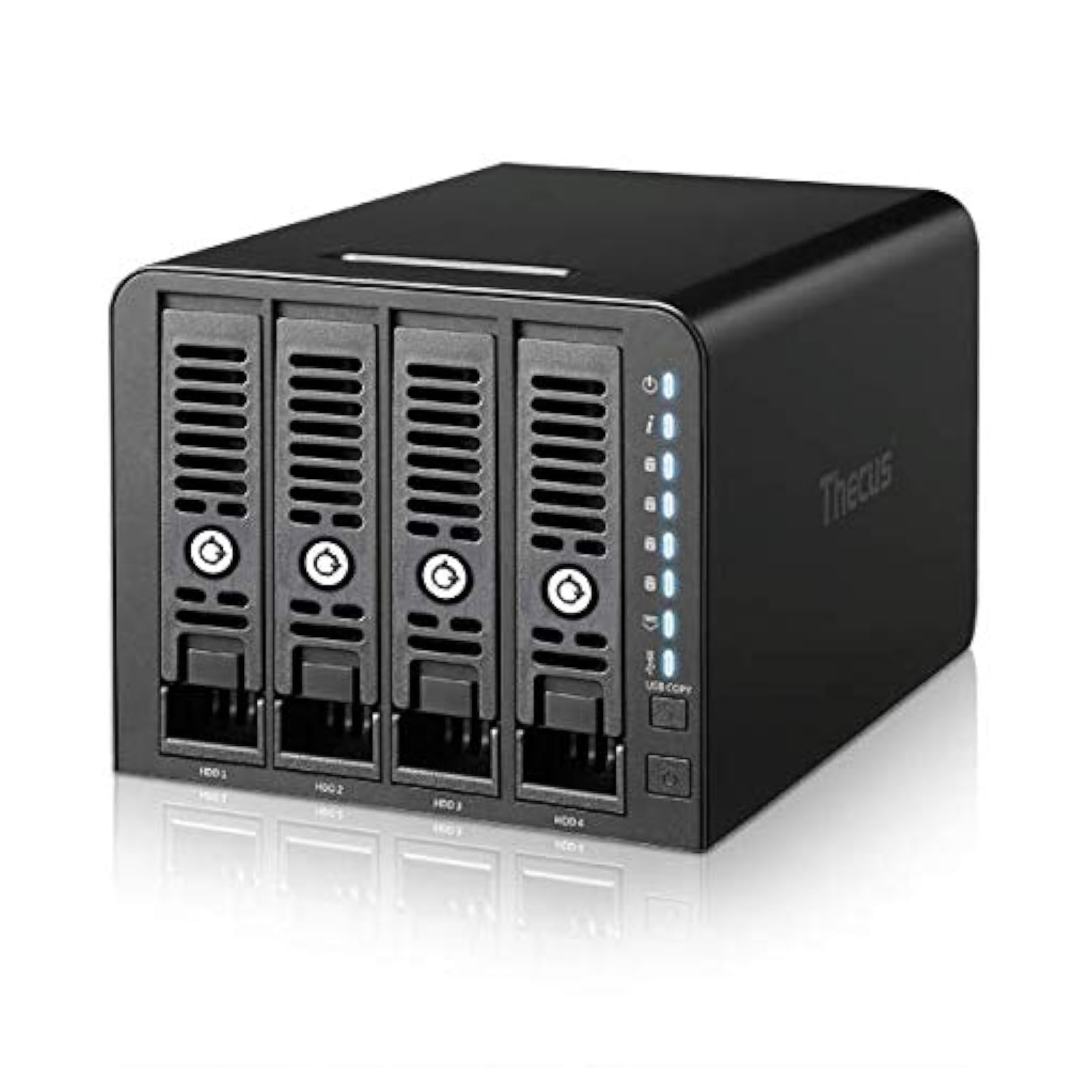 N4350 4-BAY SOHO NAS Marvell Armada 388 Dual Core 1.8 GHz SoC,1GB DDR4 on board, 1 x Giga Port, USB 3.0 port x2 (Rear)