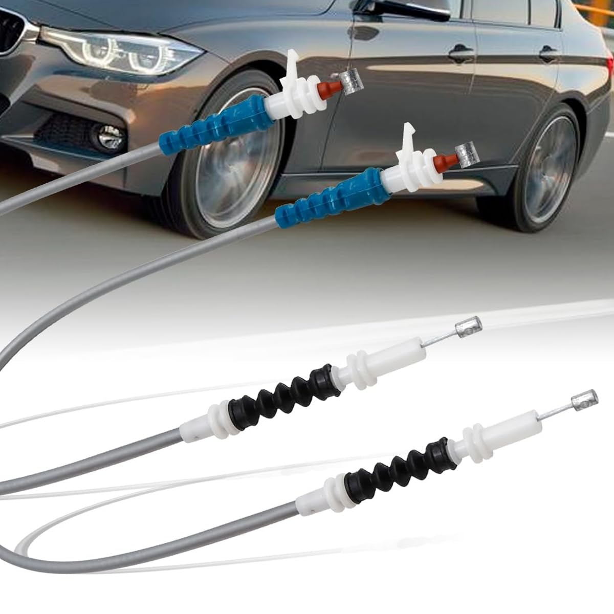 2 pezzi 51217259828 cavi di sgancio maniglia porta esterna anteriore sinistra e destra di ricambio per BMW Serie 3 F30 F31 F80 316d 316i 318d 318i 320d