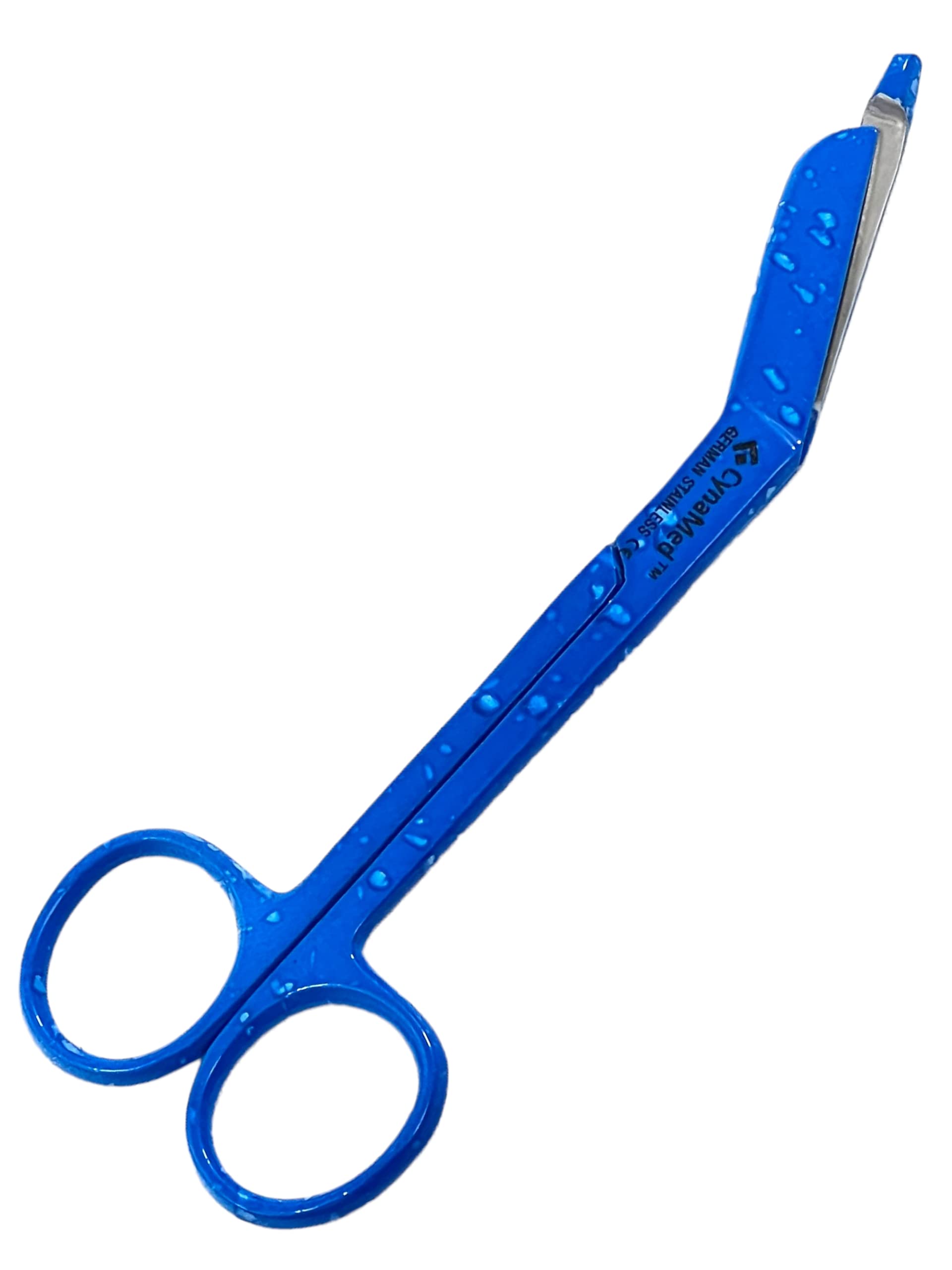 Artlab-Lister Bandage Scissors - EMT and Trauma Shears - 5.5 Inch Nursing Scissors -Stainless Steel Bandage Scissors for Nurses German Stainless Steel (Blue Dew Drop 5.5
