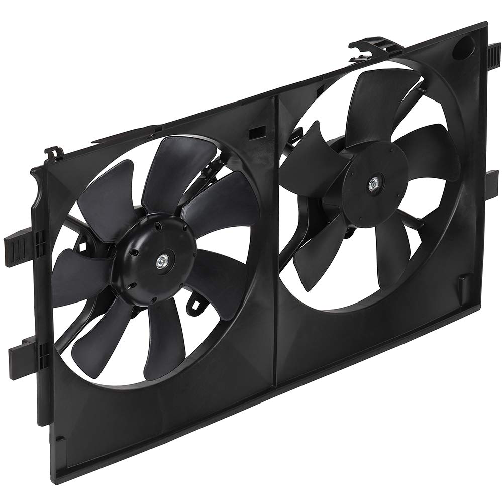 ALEGE Radiator Condenser Fan Assembly Fit for 2008-2015 for Mitsubishi Lancer 2008-2013 for Mitsubishi Outlander, Replace OE:621-405