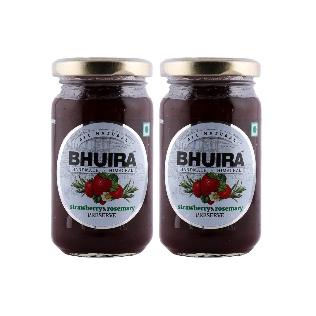 Bhuira|All Natural Jam Strawberry & Rosemary Preserve-240g Each|No Added preservatives |No Artifical Color Added |Pack of 2 (B091CVV33R) Amazon Price History, Amazon Price Tracker