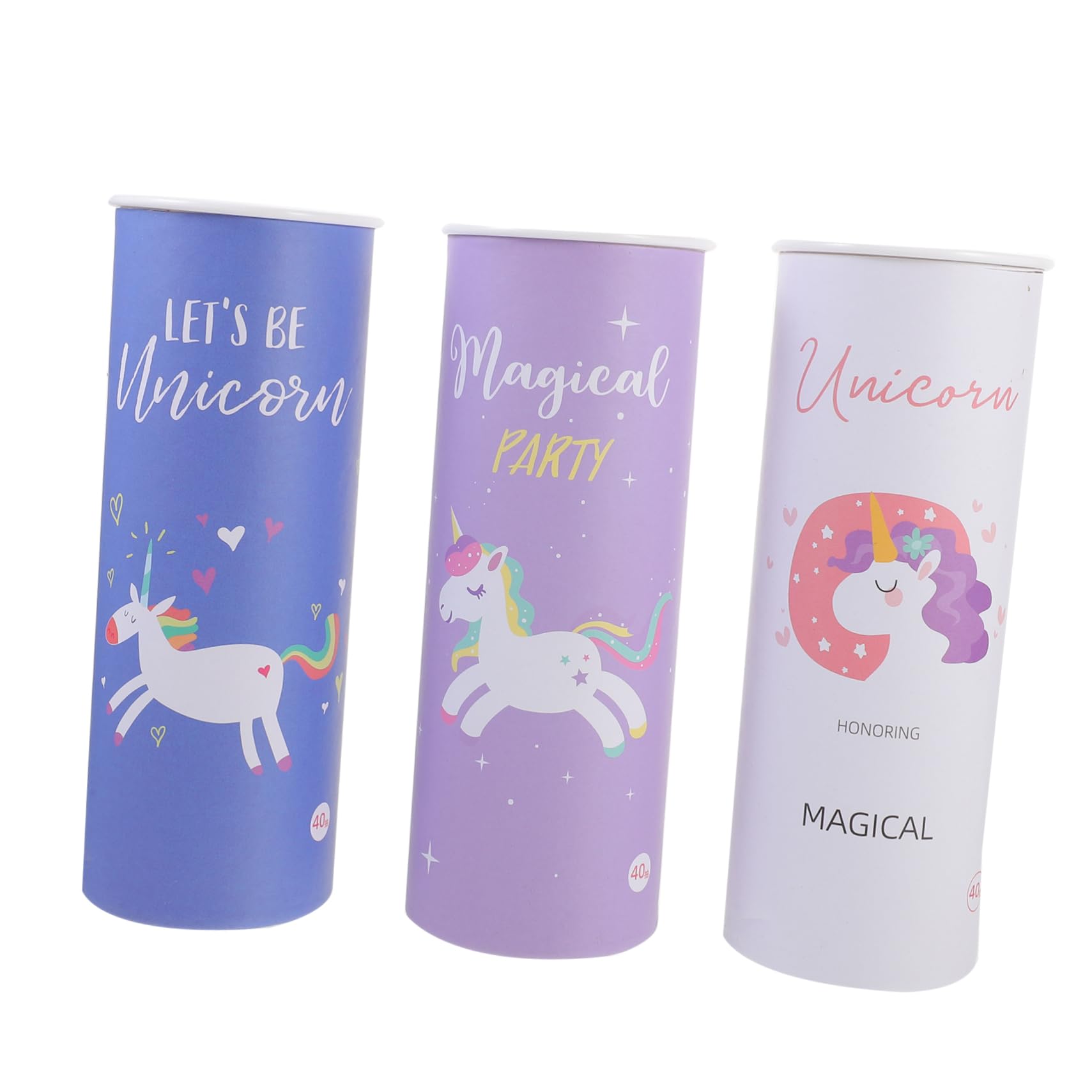PACKOVE 3 series Servilletas De Papel Con Estampado De Dibujos Animados De Unicornio Pañuelos De Papel De Unicornio Servilletas Decorativas Para Fiestas 3 piezas*3