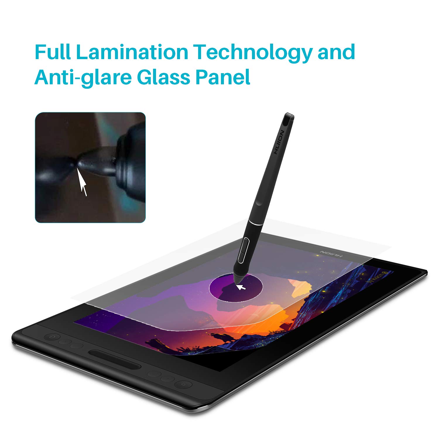 スマホアクセサリー HUION Graphic tablet Kamvas 12 black Kamvas 12 Drawing Pen Display for Beginners | Huion Canada