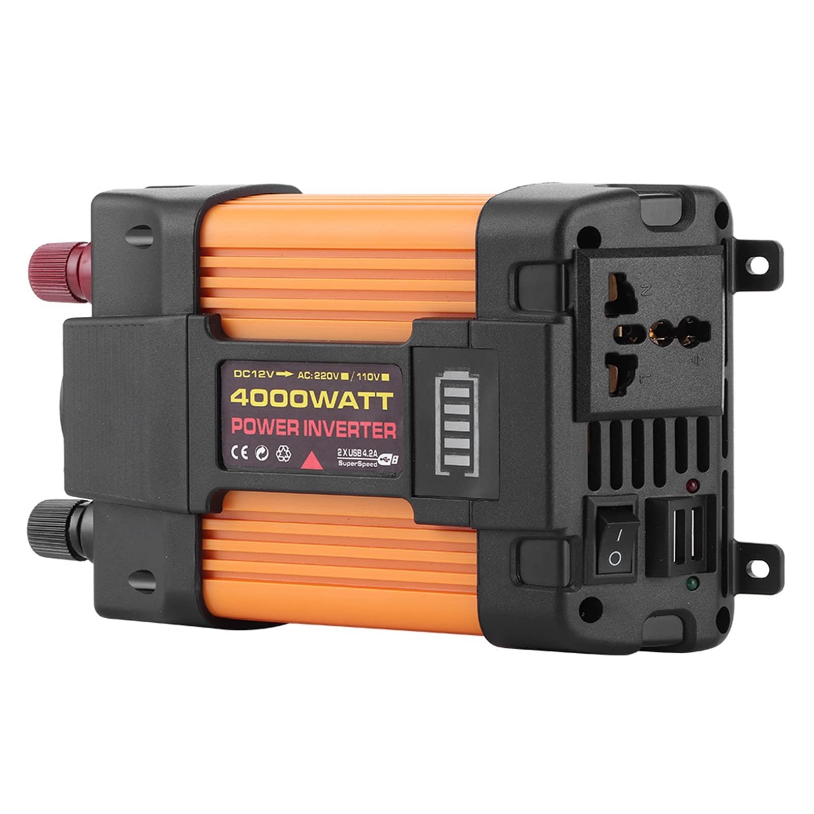 Inwerter Samochodowy 4000W z Dwoma Portami USB Zmodyfikowany