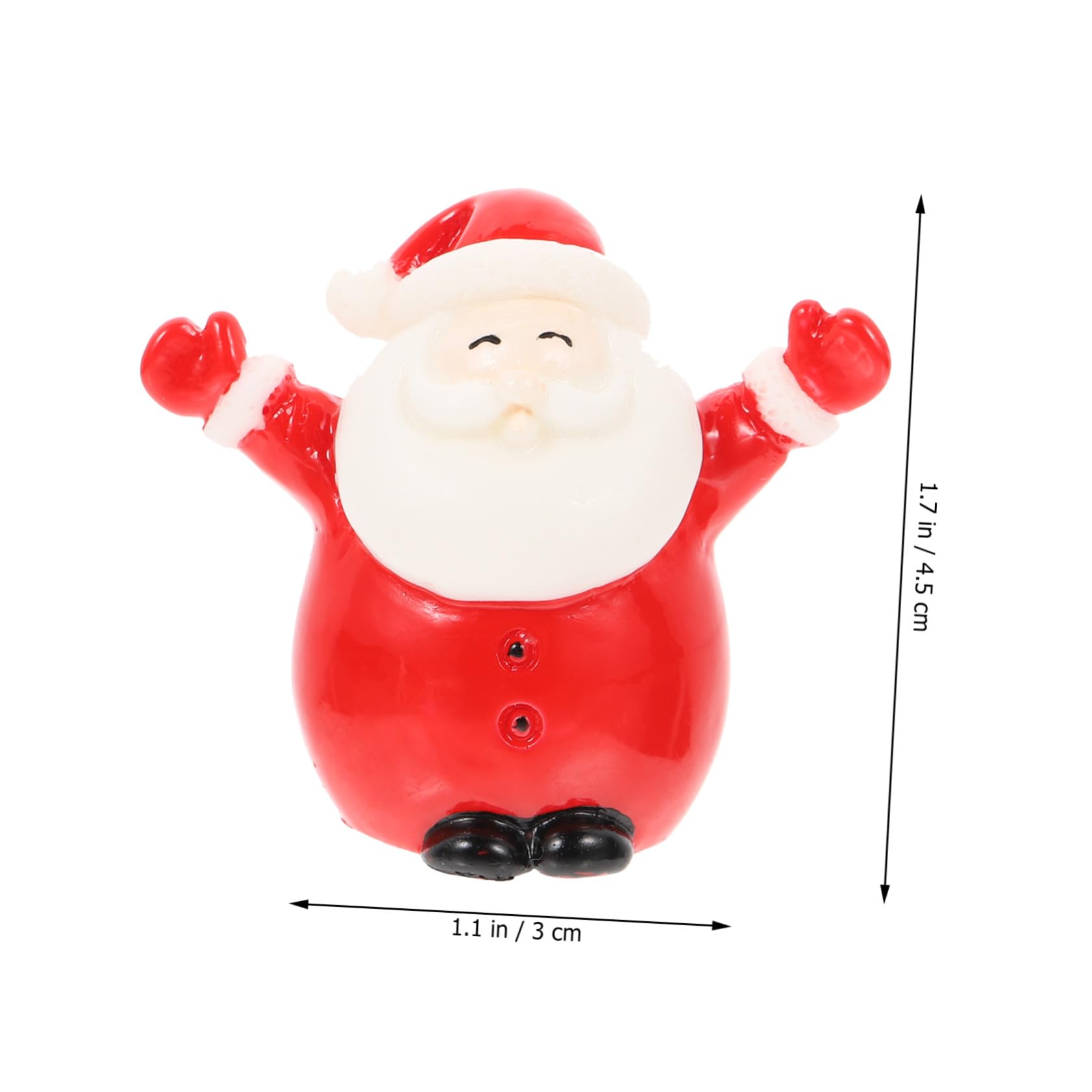 Toyvian 27 Pezzi Mini Ornamenti Natalizi in Resina Cartoon Formato Decorazioni Di Paesaggio Micro Dimensioni Per Artigianato Fai Da Te Ambienti Miniatura e Case Delle Bambole Natalizie