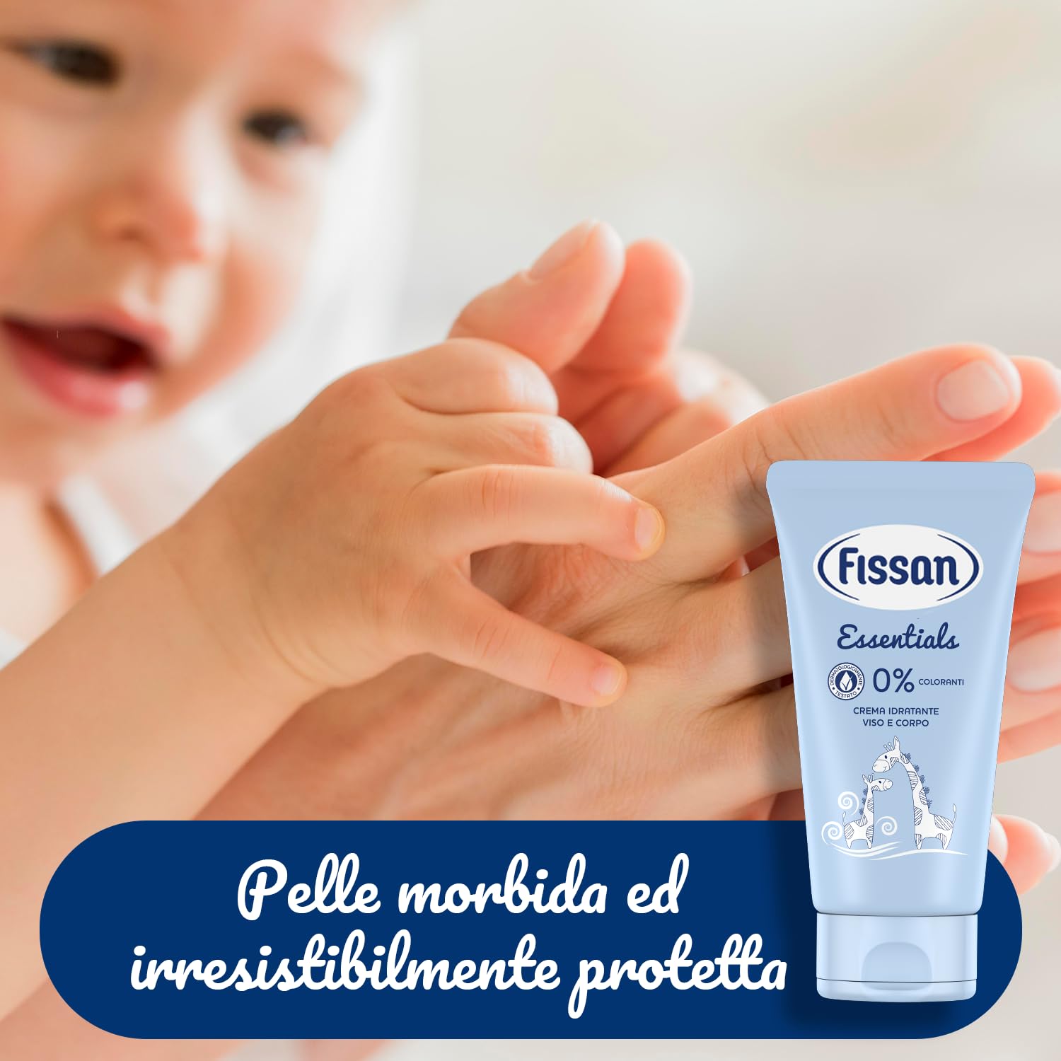 FISSAN Zestaw 6 niezbędnych kremów nawilżających do twarzy i ciała dla niemowląt 150 ml Linia dla niemowląt