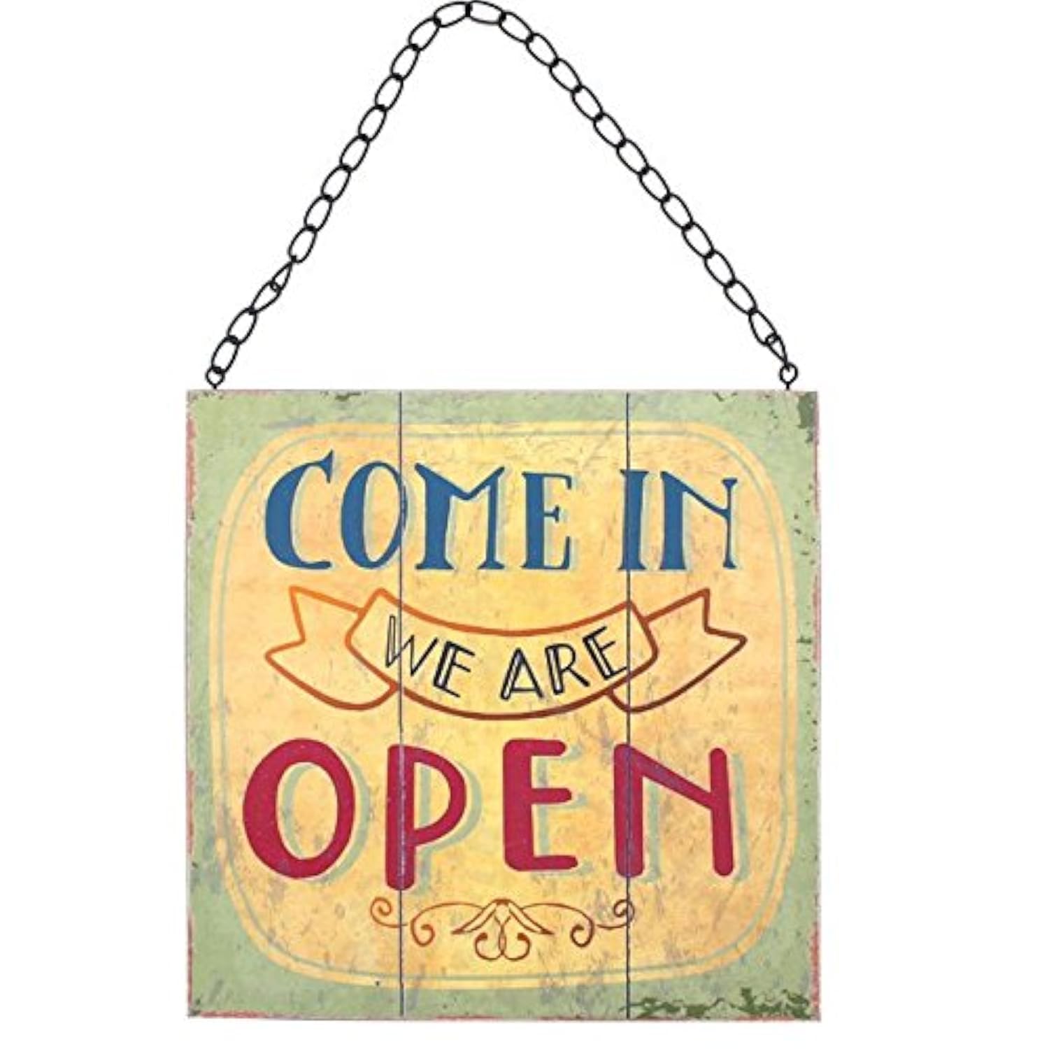 Jones Home & Gift Multicolor Something Different Wholesale Open/Close Sign (12/24), Wooden, Multicolour, 22X22x1 Cm