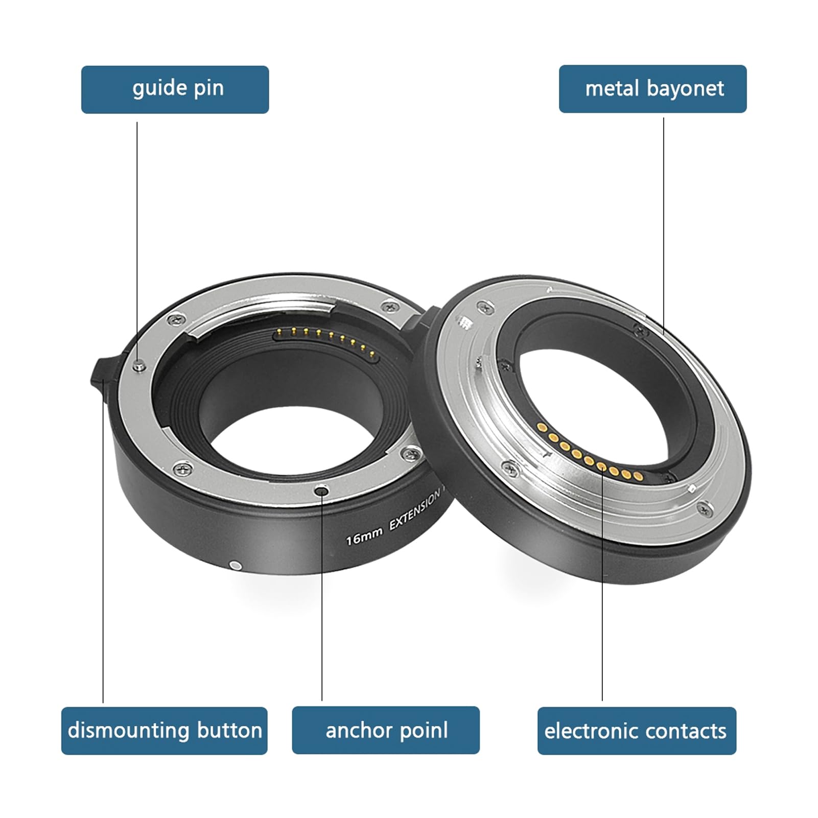 Close-up Adapter Ring 10mm 16mm per