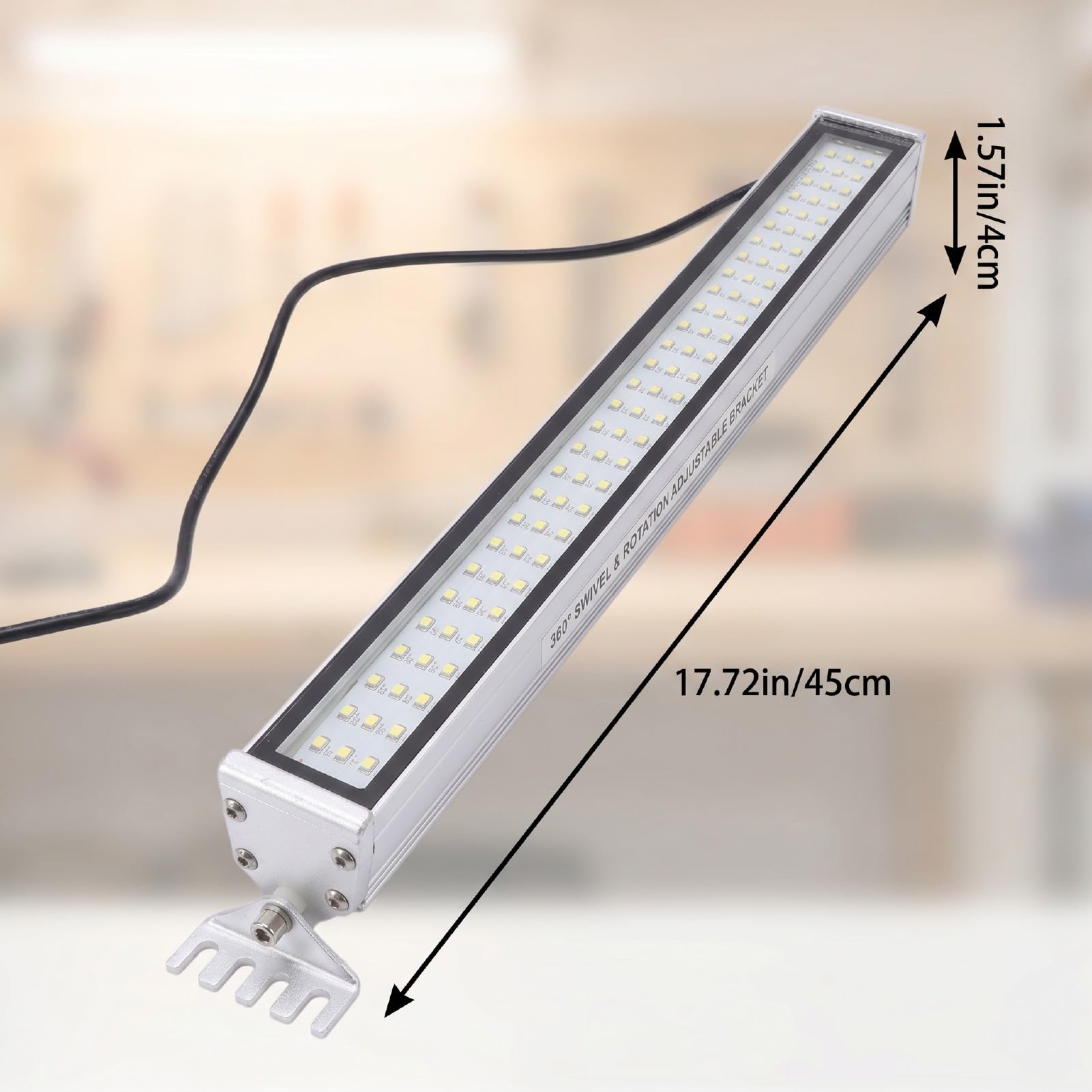 LED-Maschinenarbeitsleuchte, 12-W-Industrieröhrenleuchte aus Aluminiumlegierung mit IP65 Rostfrei, für CNC-Maschinendrehmaschinen-Werkstattfabrik
