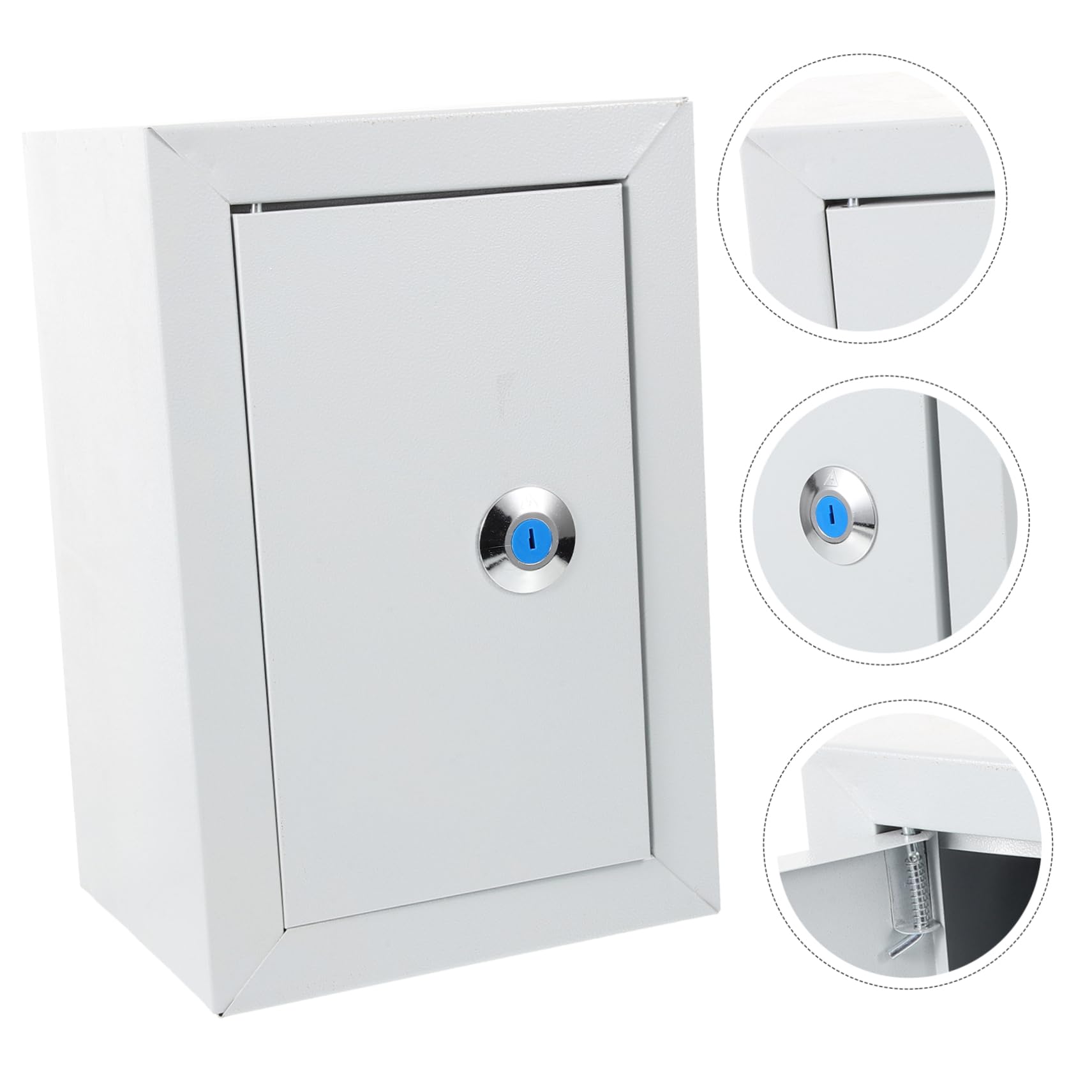 Scatola Elettrica da Parete in Ferro Bianco Protezione per Distribuzione Elettrica, Funzionamento Sicuro e Collegamento Rapido per Interni e Uffici
