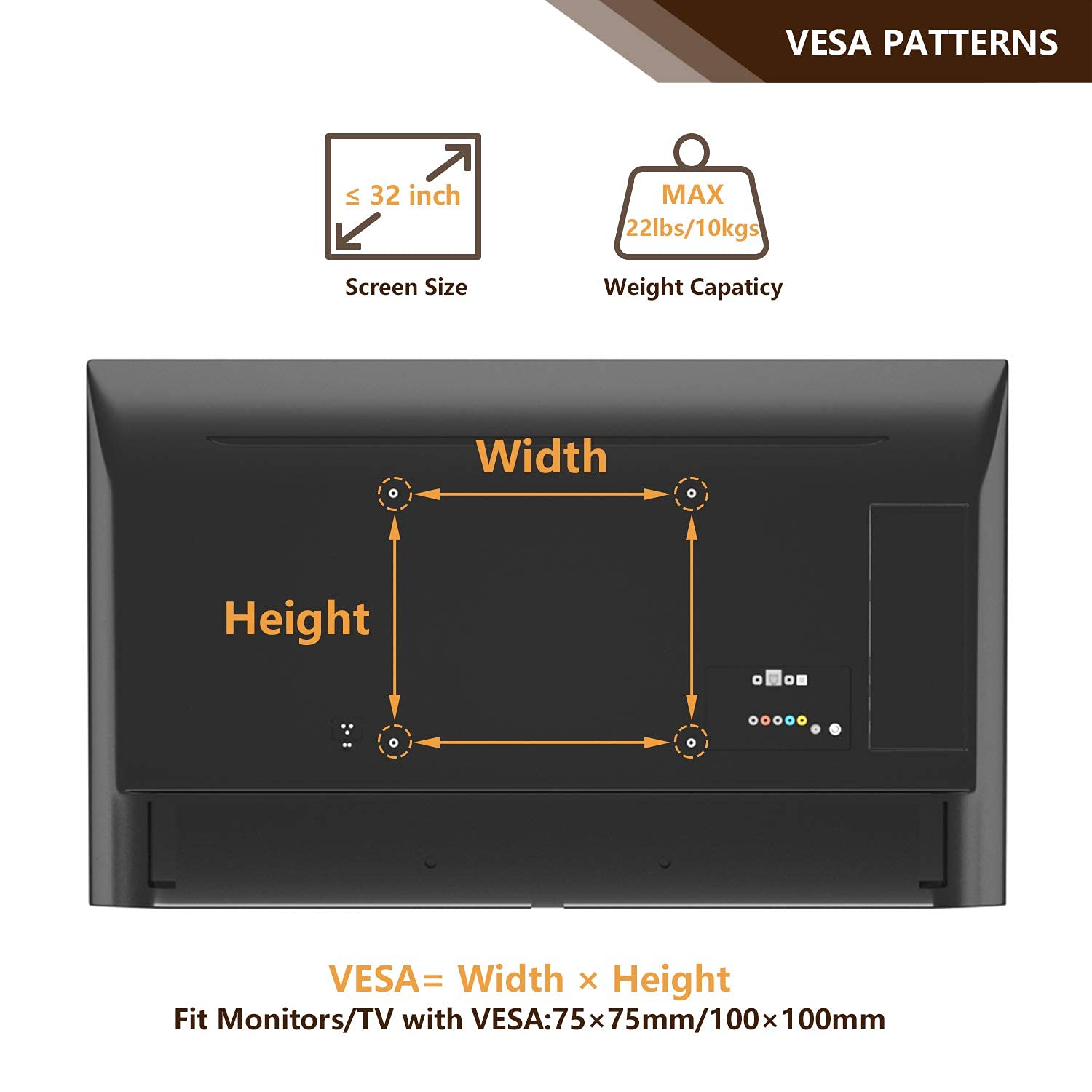 Buy TAVR Single Monitor Stand VESA Mount for 13-32 Inch Screens, Free ...