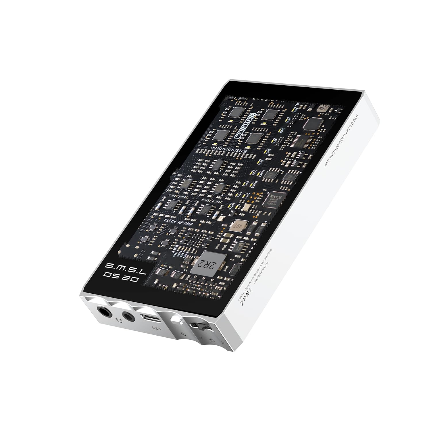 SMSL DS20 USB DAC Headphone Amplifier MQA CS43131*4 PCM32Bit DSD256 XMOS XU-316 3.5mm&4.4mm Portable Audio Decoder