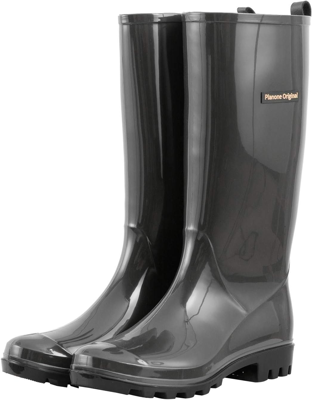 planone Tall Rain Boots Women Fashion Waterproof Boots for Women Light Outdoor Garden Shoes Muck Boots for Ladies Non Slip Work Shoes Rubber Boots with Premium Comfort Insole