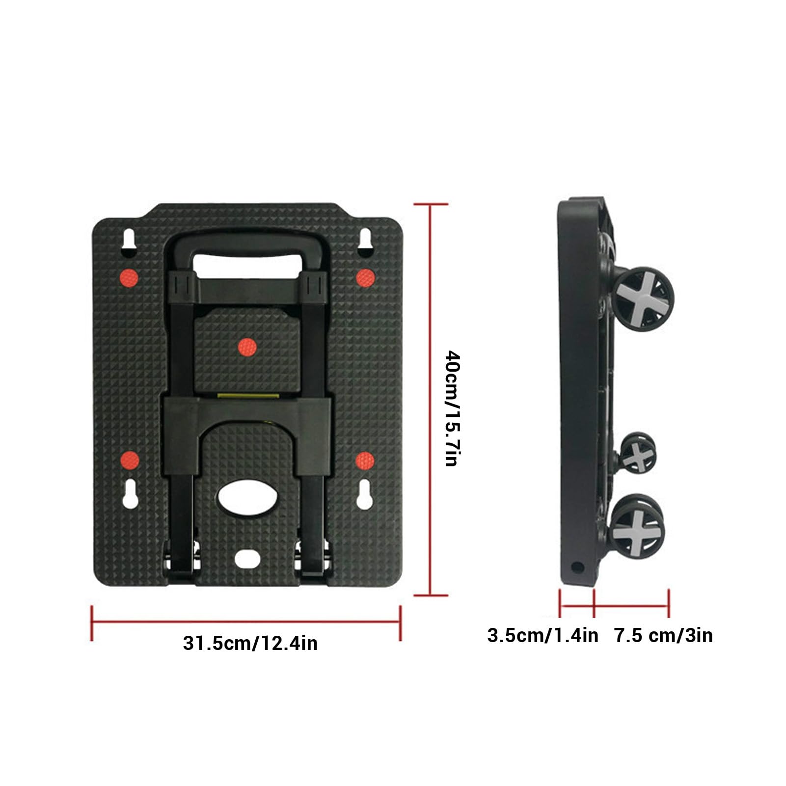 Folding Hand Truck Truck Utility Dolly Cart Multifunctional Industrial Warehouse Hand Trolley for Car House Office Luggage Moving