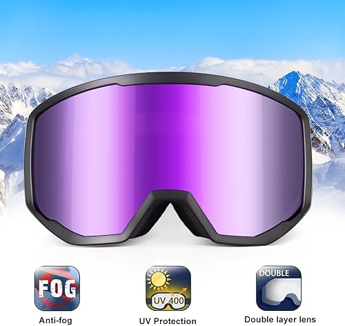 Miniatura 2 de EXP VISION OTG - Gafas de esquí y snowboard para hombres y mujeres, protección UV antivaho